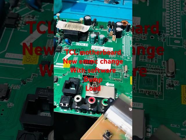 How to change emmc tcl motherboard #shorts #shortvideo #electronicrepair 