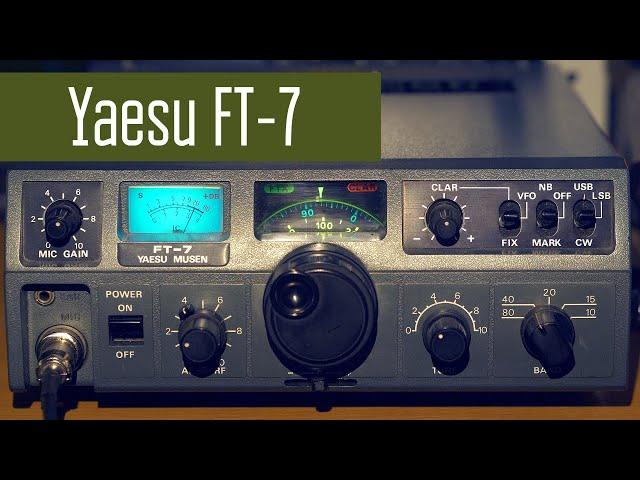 Yaesu FT-7 японский КВ трансивер 70х годов для работы из полей. Радиолюбители и радиосвязь.