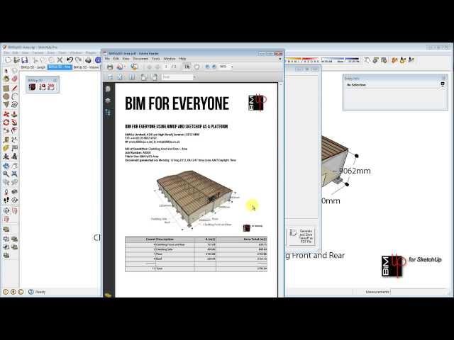 BiMUp 5D for SketchUp - Area Calculation