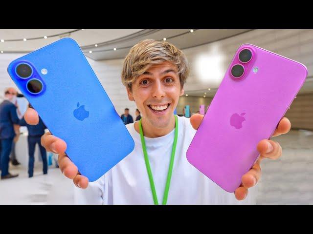 iPhone 16 HANDS-ON ‼️ (Massive Features, New Colors, Camera Control, Action Button, & More!)