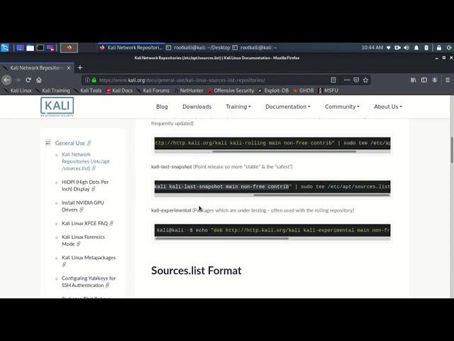 Kali Network Repositories (/etc/apt/sources.list) | kalli linux network repositories|