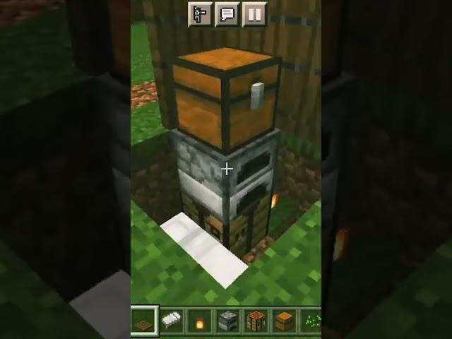 How to make smallest house in minecraft #short