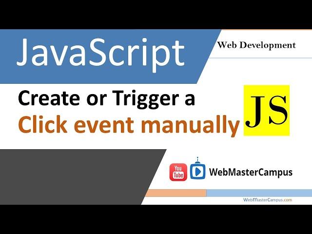 JS create or trigger onclick event manually