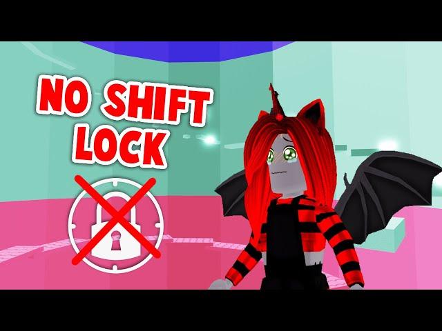 NO SHIFT LOCK CHALLENGE In Tower Of Hell! (Roblox)