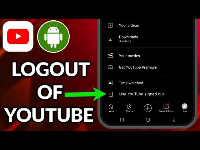 How To Logout Of YouTube Account On Mobile