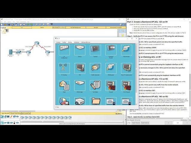 CCNA Security v2 – Lab - 4.1.2.5 - Configure IP ACLs to Mitigate Attacks