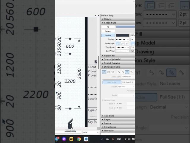 How to change Dimension Style in Layout 2024 #sketchupenscape