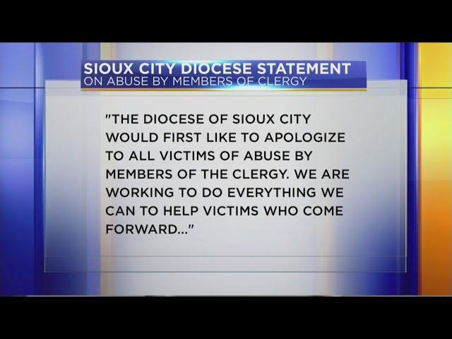 Sioux City Diocese releases statement