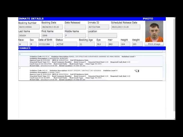 Marion County Jail Florida Inmate Search Demonstration