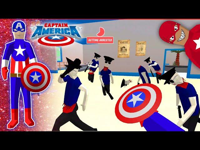 richie becomes captain america  in dude theft wars