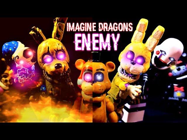 FNAF ENEMY - IMAGINE DRAGONS & JID FULL ANIMATION [Five Nights At Freddys Security Breach Song LEGO]