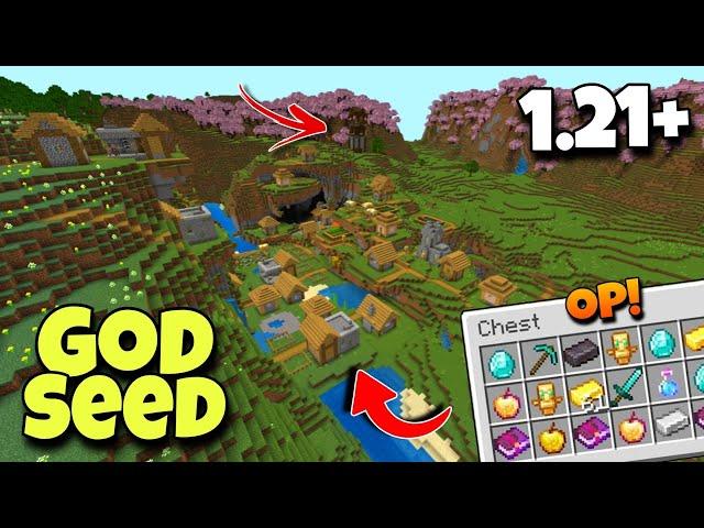 (God Seed) For Minecraft 1.21 Bedrock And Pocket Edition | Seed Minecraft 1.21 | Minecraft Seeds