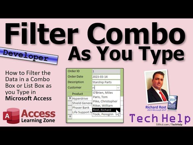 How to Filter the Data in a Combo Box or List Box as you Type in Microsoft Access