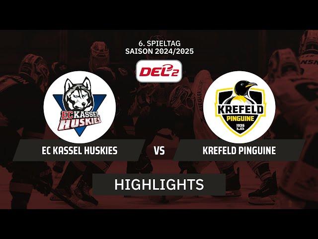 DEL2: EC Kassel Huskies vs. Krefeld Pinguine | Highlights - 6.Spieltag | SDTV Eishockey