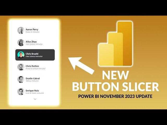 NEW POWER BI FEATURE! Updated Button Slicer Step-By-Step Demo