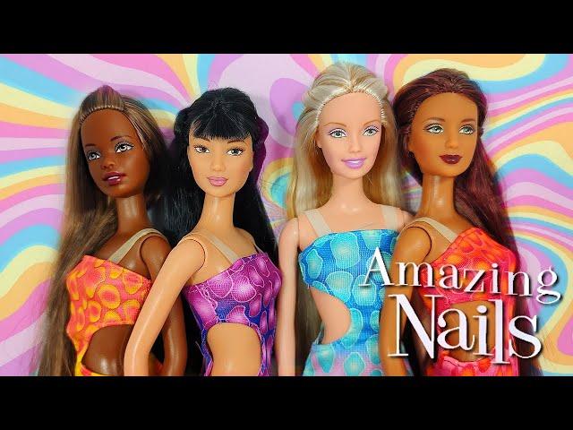 AMAZING NAILS 2001: BARBIE, CHRISTIE, LEA & KAYLA!!! - UNBOXING/REVIEW