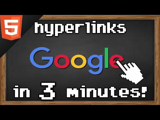 Learn HTML hyperlinks in 3 minutes 