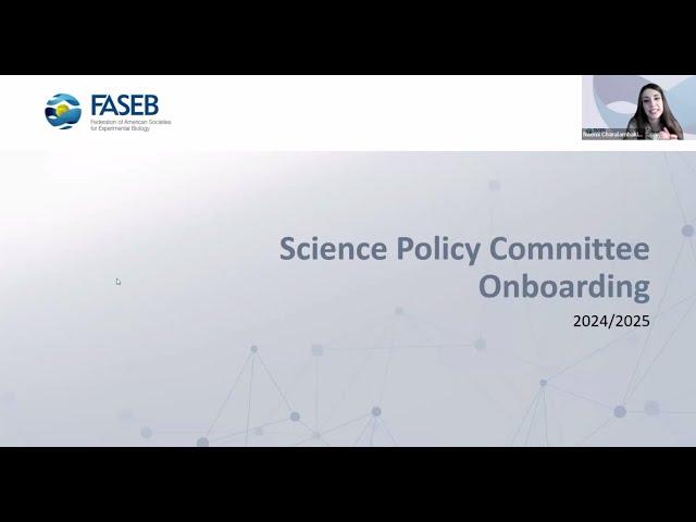 2024 FASEB Science Policy Committee Onboarding