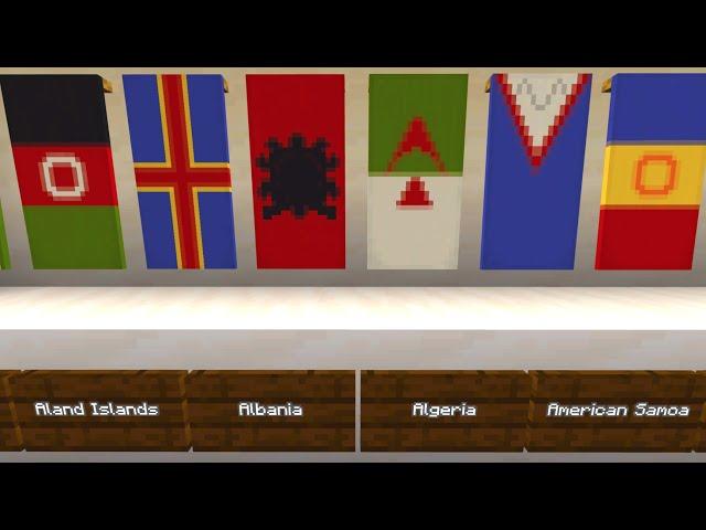 Minecraft: All World and Country Flags | 264 Flags