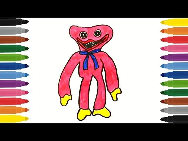 Как нарисовать КИССИ МИССИ из Poppy Playtime / Рисунок Хагги Вагги / How to draw Huggy Wuggy