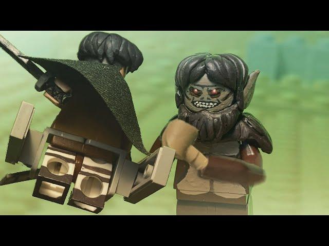 Attack on Titan: Levi vs. Beast Titan in LEGO