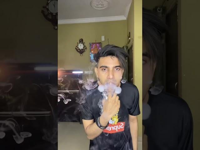 Double smoke rings cheerios hookah tricks hookah bar hukka bar vape tricks #shorts