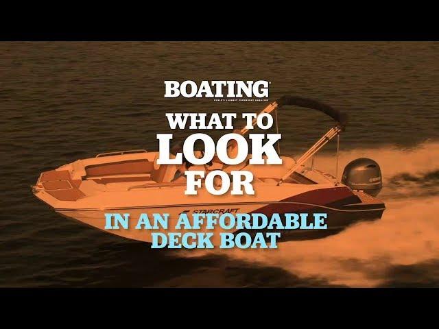 What to Look For in an Affordable Deck Boat