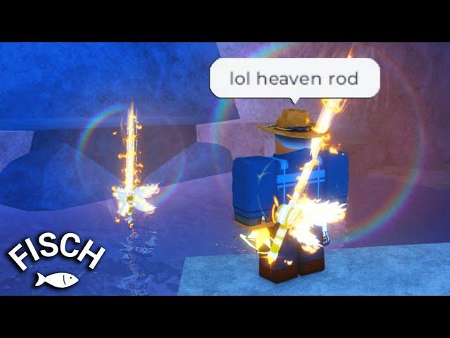 I Got The New HEAVEN ROD In Roblox FISCH