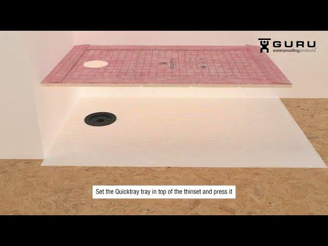 How to Install Heavy Duty Shower Tray with Square Drain (Preslope Installation)