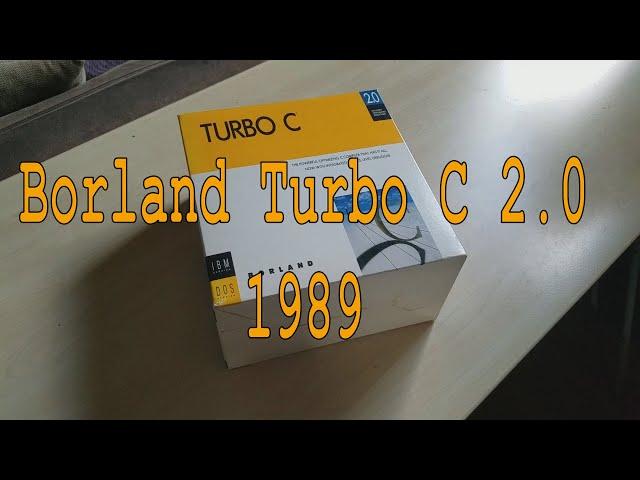 Borland Turbo C 2.0 - Vintage software on floppies, plus manuals - AWESOME condition LIKE NEW