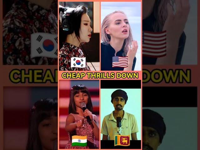 Cheap Thrills Down || Battle By - J.Fla, Madilyn Bailey, Aadya & Sandaru Sathsara ||