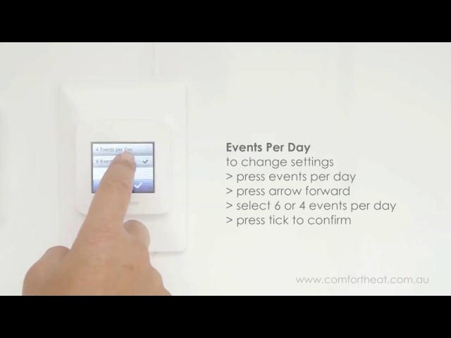 Comfort Heat - Programming Your MWD5/MCD5 Floor Heating Thermostat