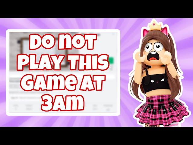 DO NOT PLAY THIS ROBLOX GAME! 