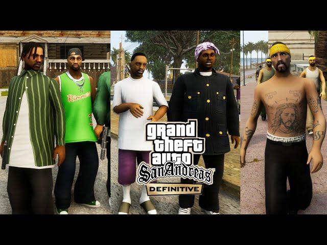 All Gangs in GTA San Andreas Definitive Edition - Facts and Curiosities