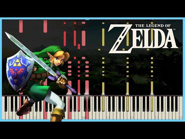 The Legend of Zelda: Main Theme - Piano Duet [Synthesia + Sheets]