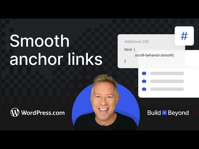 Same Page Scrolling Anchor Link in WordPress