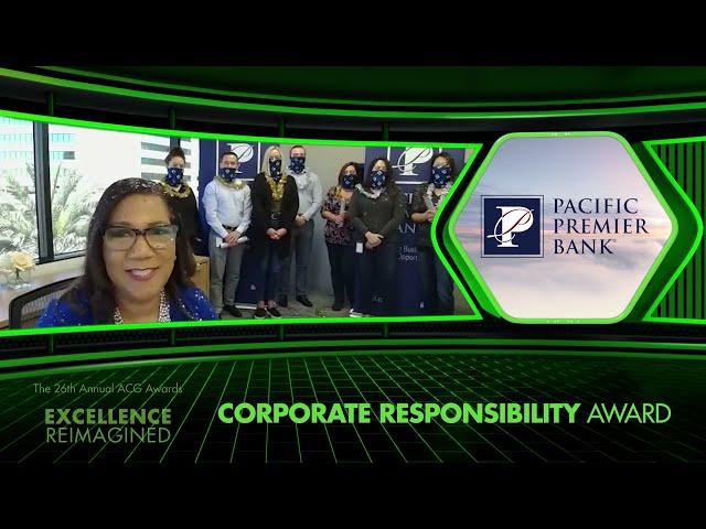 Pacific Premier Bank Wins ACG for Corporate Responsibility