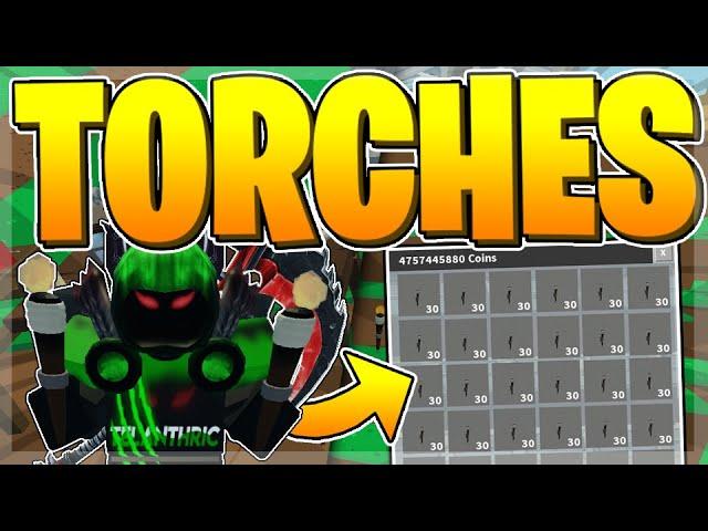  How to GET TORCHES in Roblox Skyblox... (SECRET ITEM)