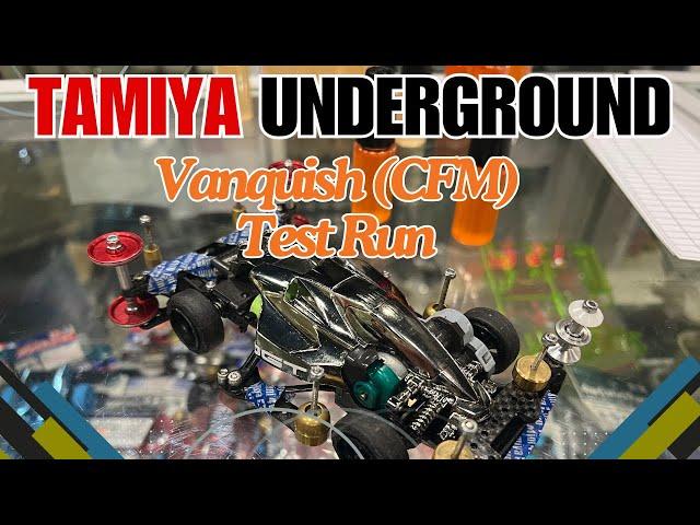 Tamiya Mini 4WD - Vanquish (CFM) Test Run at Tamiya Underground