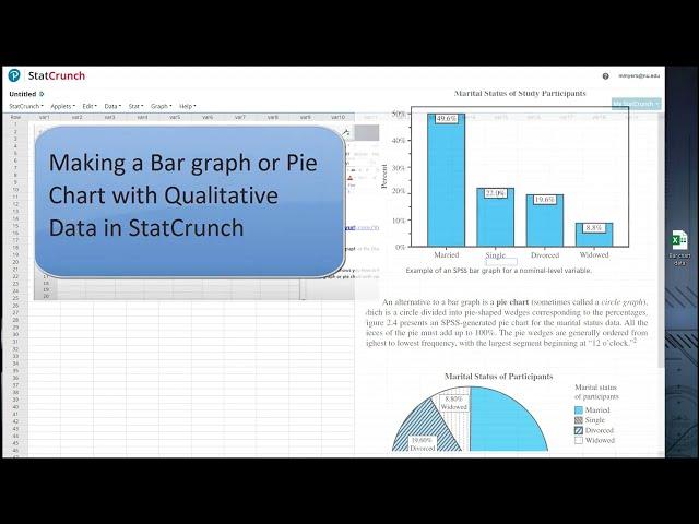 How to Create a Bar Plot or Pie Chart in StatCrunch