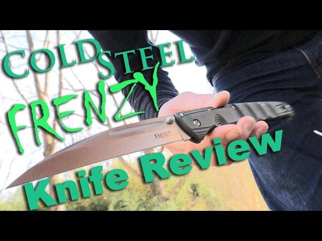 Cold Steel Frenzy Knife Review.  Plus batoning with the Tri Ad lock on this Beast.