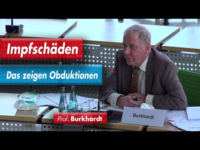 Fachvortrag: Impfschäden: Das zeigen Obduktionen!  Prof. Dr. Arne Burkhardt im sächs. Landtag