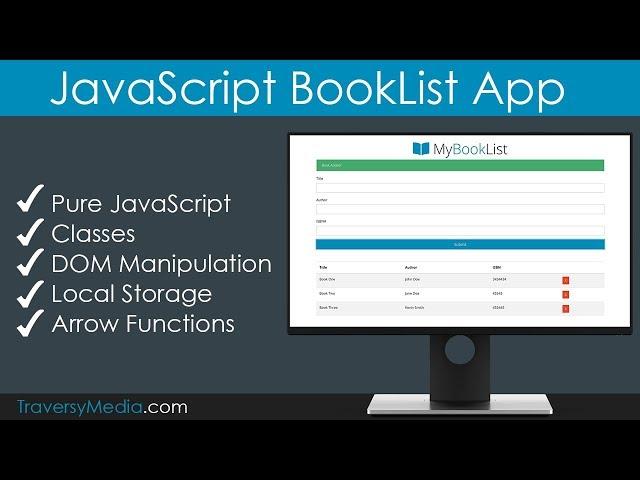 JavaScript BookList App | No Frameworks