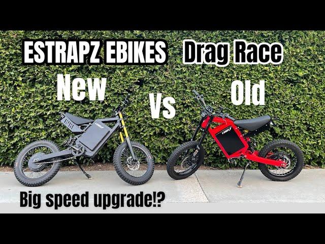 The new 72v 5000w ESTRAPZ CS20 Cvclone is even faster than before!?(Now 55+ mph) EBIKE DRAG RACE