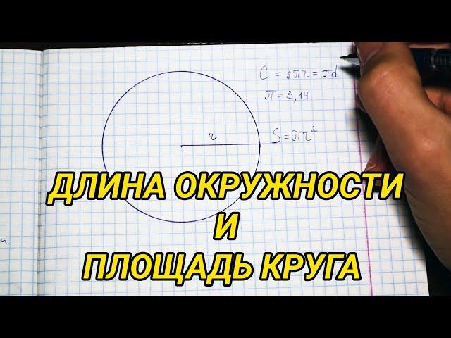 Длина окружности. Площадь круга - математика 6 класс