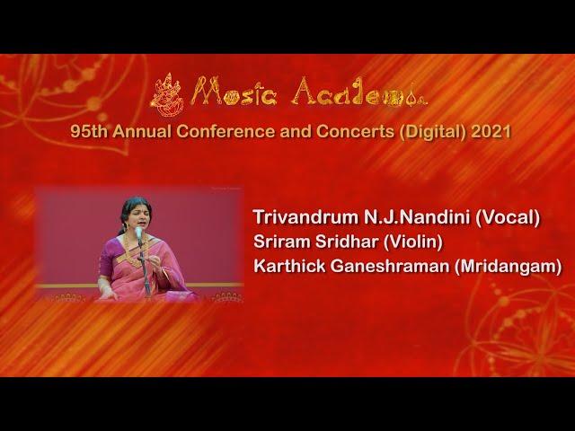 TRIVANDRUM  N.J.NANDHINI at THE MUSIC ACADEMY MADRAS 2021