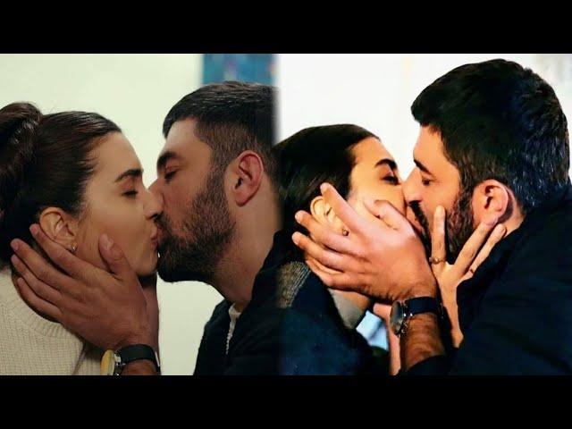 Romantic kiss from Engin Akyurek and Tuba Buyukustun!