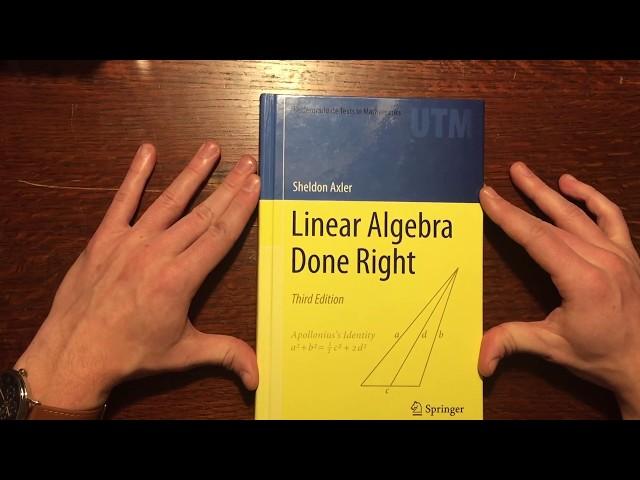 Linear Algebra Done Right Book Review