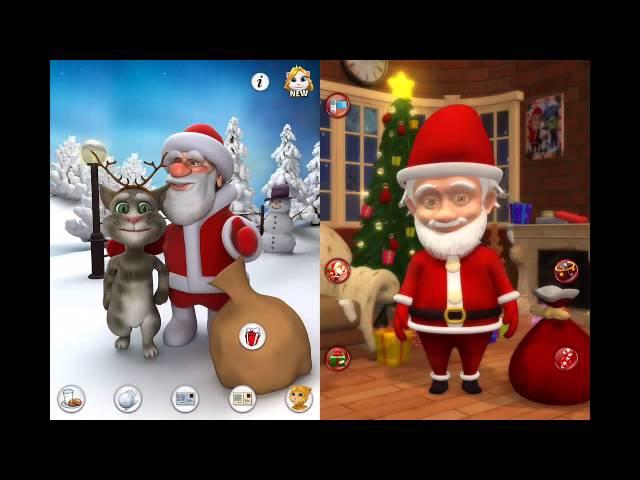 TALKING SANTA Vs PLAYING SANTA - Free Game for iOS: iPhone / iPad and Android