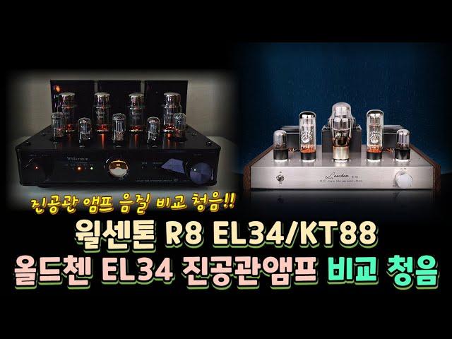 올드첸 EL34와 윌센톤 R8 진공관 앰프 비교 청음